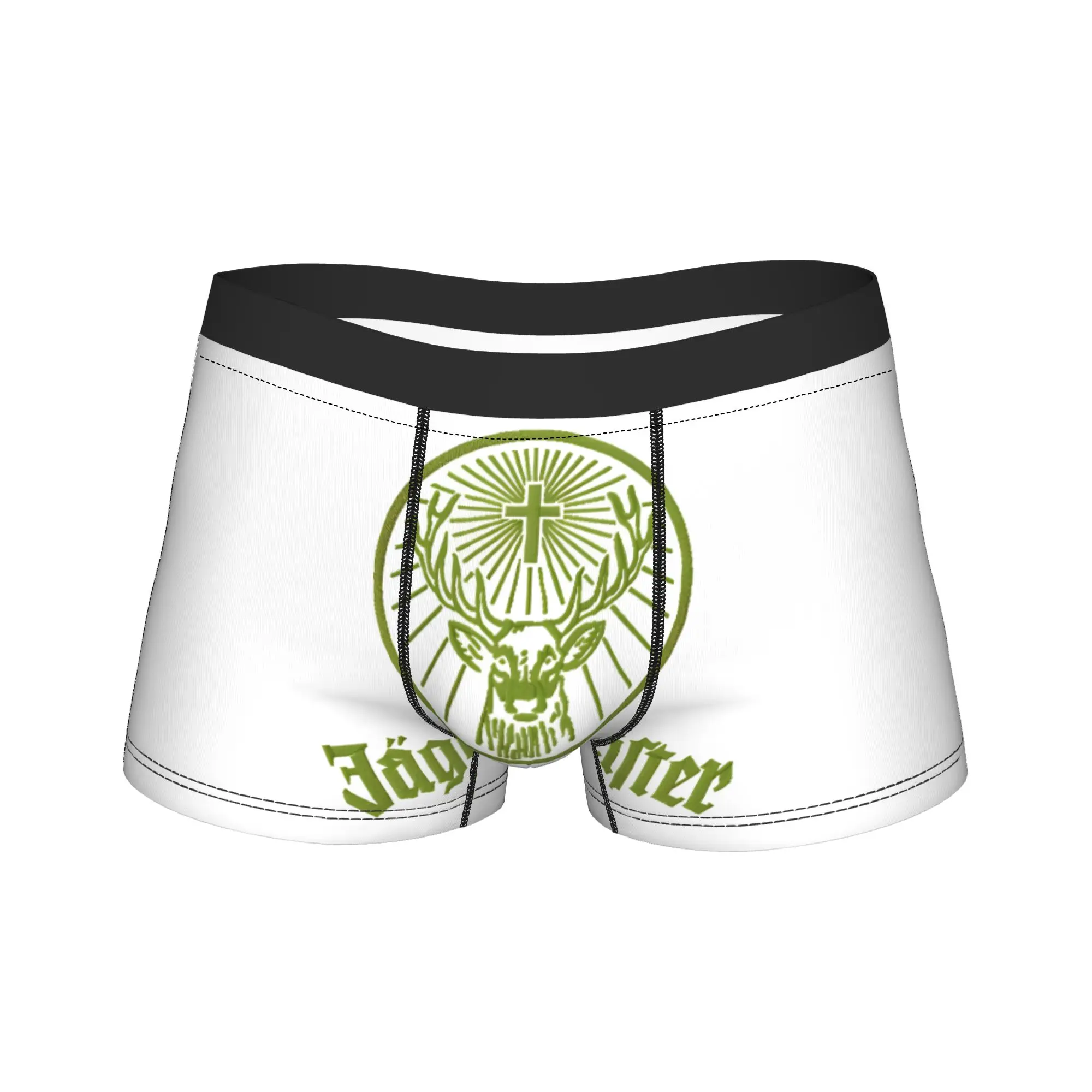 

Трусы-шорты J-Jagermeister Deer Logo Trunk 3D Pouch с качественным принтом, удобные мужские трусы, большие размеры 2XL