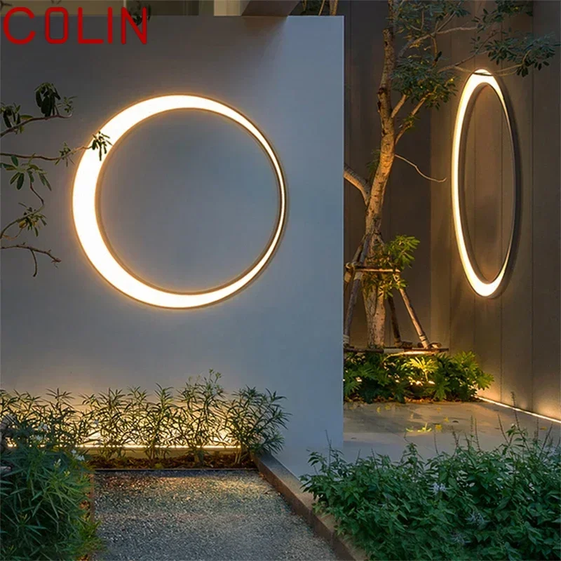 COLIN Contemporary LED Outdoor Wall Lamps Electric Simplicity Circular Waterproof Balcony Hallway Courtyard Villa Gate Hotel