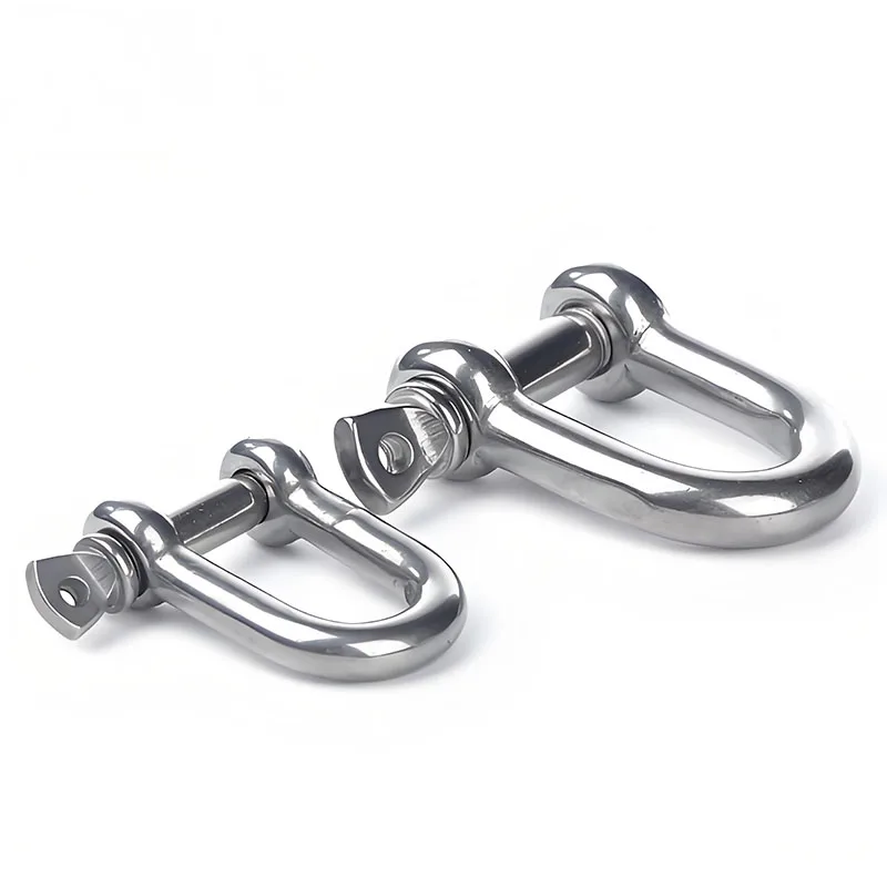 

1/2PCS Sailing Shackles Stainless Steel Rigging Shackle Hooks Carabiner Buckle for Camping Wirerope Chains Lifting Accessories