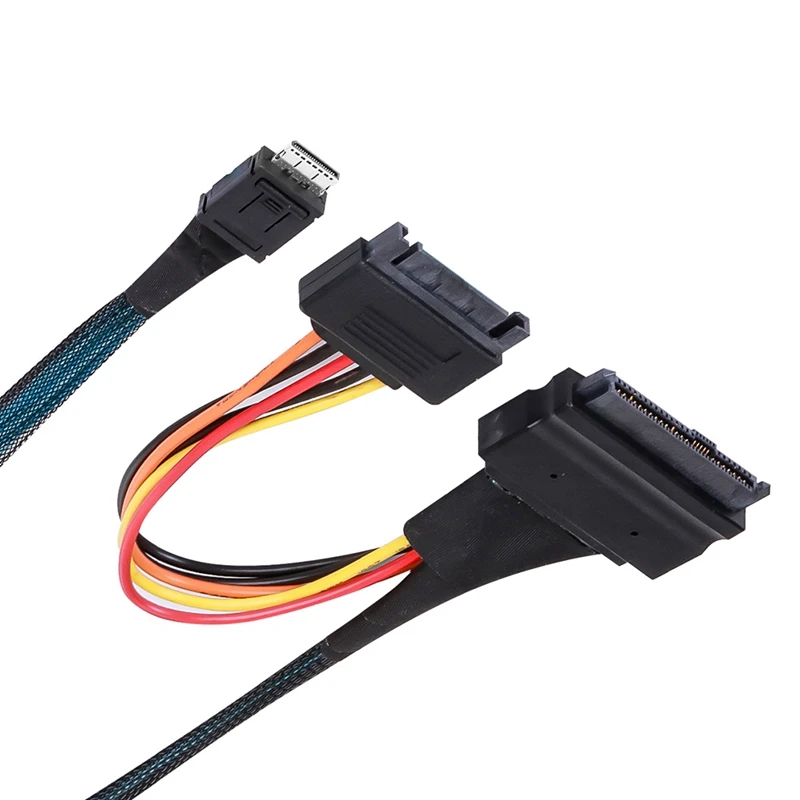 Mini SAS Oculink 4I High-Speed PCIE 4.0 SFF-8611 To 8639 U.2 Hard Disk Data Cable SFF8611 To SFF8639 Hard Disk Cable