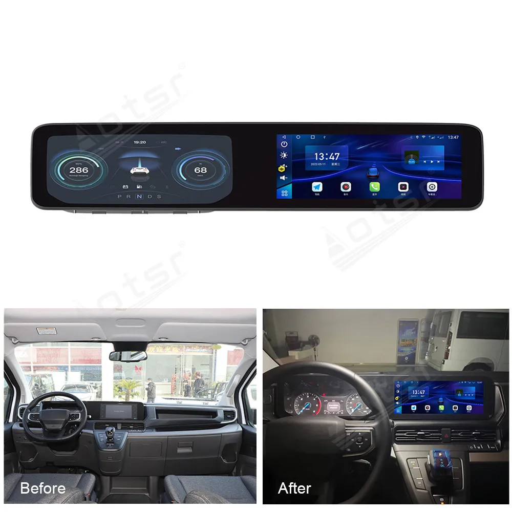 Wireless Carplay 8+256G HD Screen 8-Core Android 12 For Ford Transit Car GPS Navigation Wireless Carplay Radio Player Head Unit