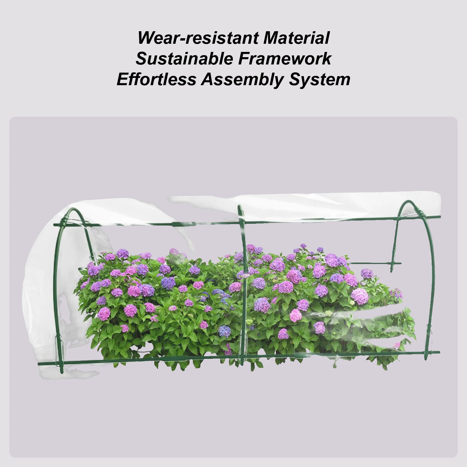 

Hoop For Garden Netting Grow House Tunnel Windproof Planting Hoop Grow Tunnel For Raised Bed Greenhouse Orchard Flowerbed