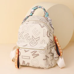 Women High Quality Pu Leather Backpack Designers Brand Multifunction School Bag for Teenage Girls Large Capacity Travel Backpack