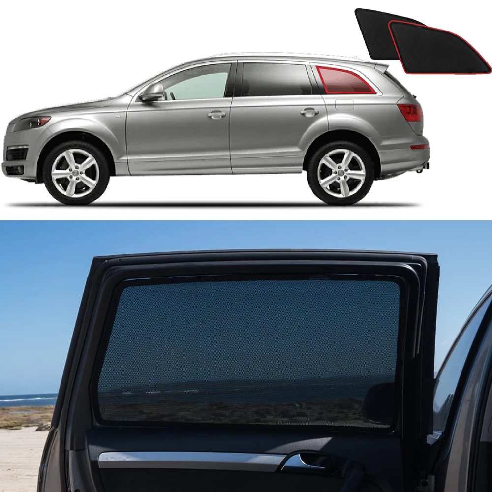 

For Audi Q7 4L 2006-2012 2013 2014 Car Sunshade Visor Front Windshield Frame Curtain Rear Baby Side Window Sun Shade Shield