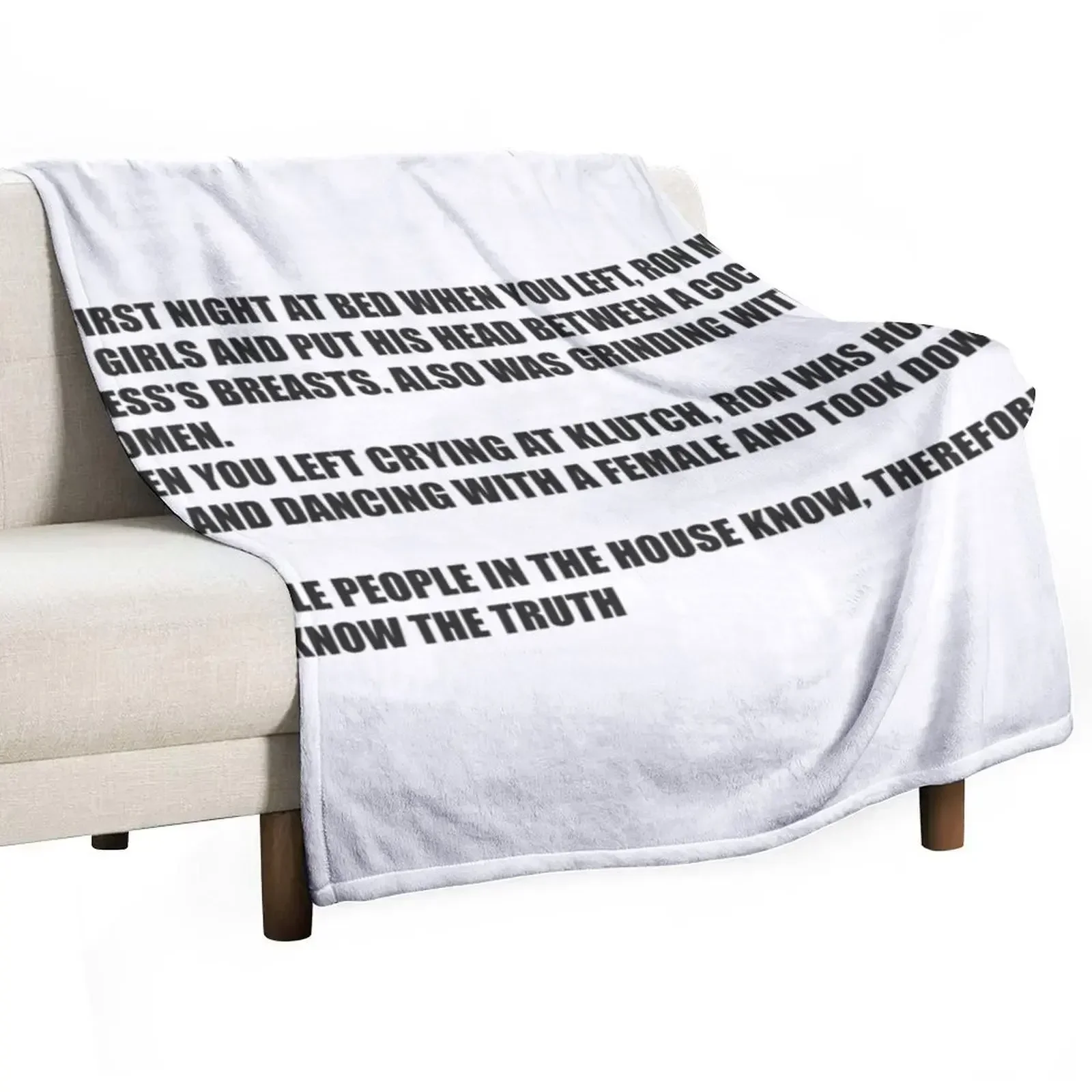 

jersey shore note Throw Blanket Cute Beautifuls Blankets