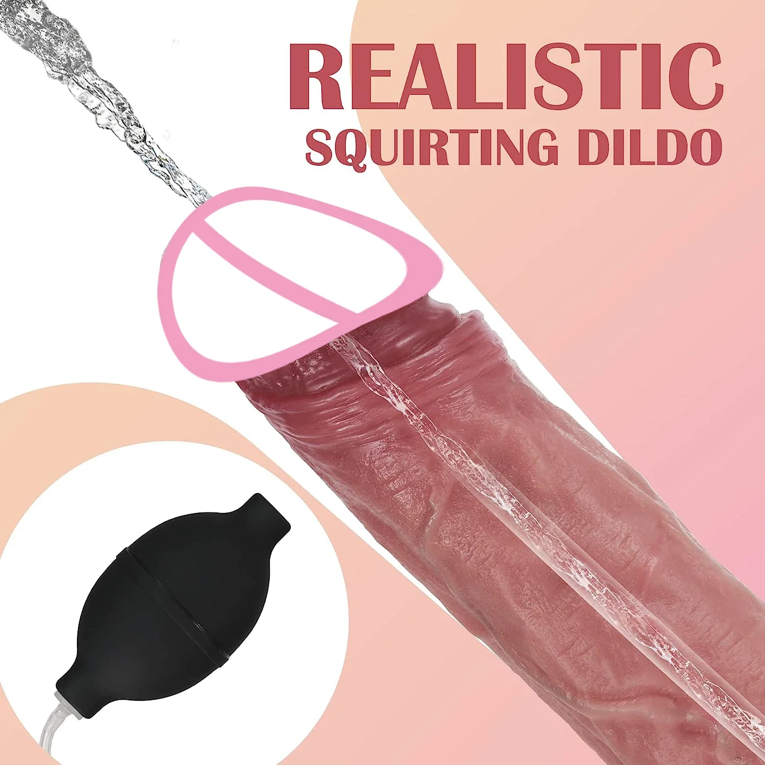 

Realistic Squirting Dildo 8.5 Inch Ejaculating Penis with Suction Cup G-Spot Anal Prostate Dildos Adult Sex Toys for Wome Men