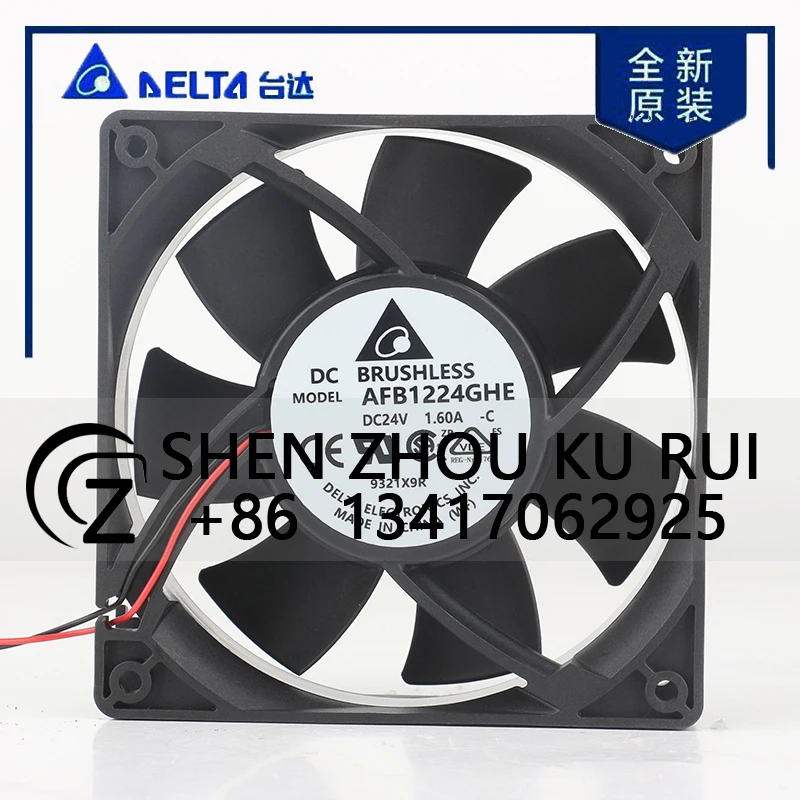 

Delta EC 12038 120x120x38MM 12CM 5V 12V 48V DC24V 1.60A AC High air volume brute Force inverter chassis AFB1224GHE-C cooling fan