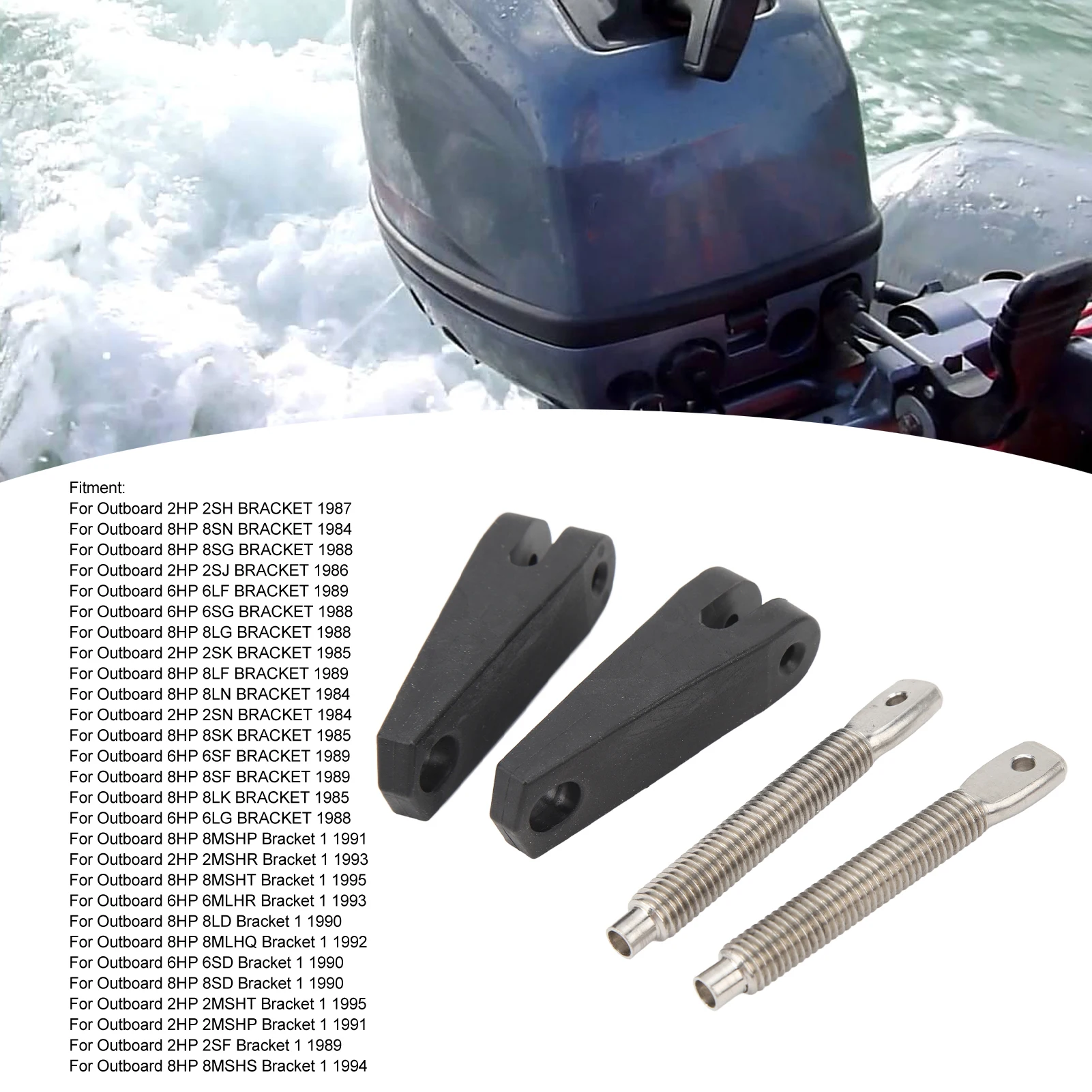 2 Set Clamp Handle Assy Screw 6G1 4600 Rugged Reliable Clamp Handle Screw Kit For Outboard 2 2SH BRACKET Outboard Clamp