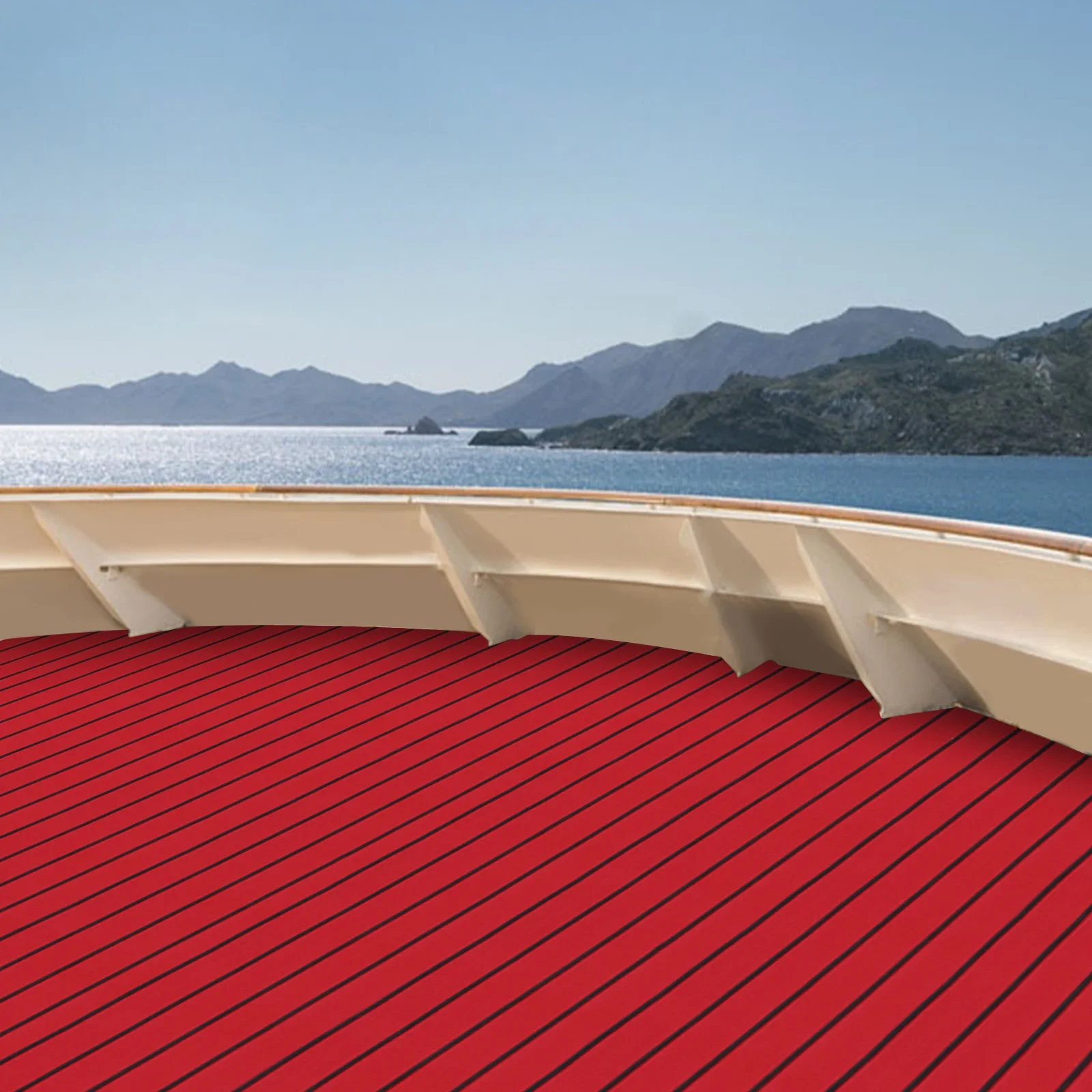 240*90cm*6mm EVA Anti-slip Mat High Rebound Force DIY Design Self-Adhesive EVA Foam Mat for Boats