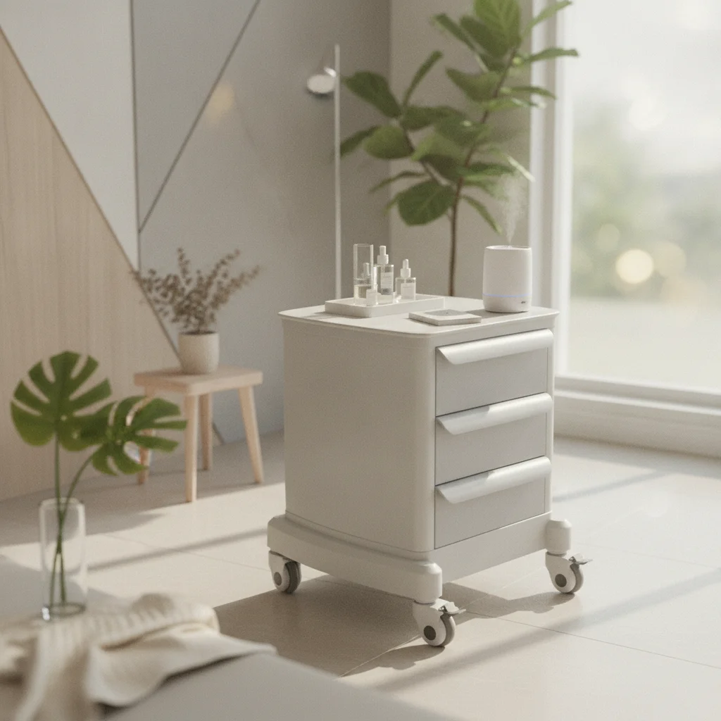 Beauty Trolley Stable Salon Cart with Wheels Rolling Cart with Drawers Portable Furniture Professional for Beauticians, Salons