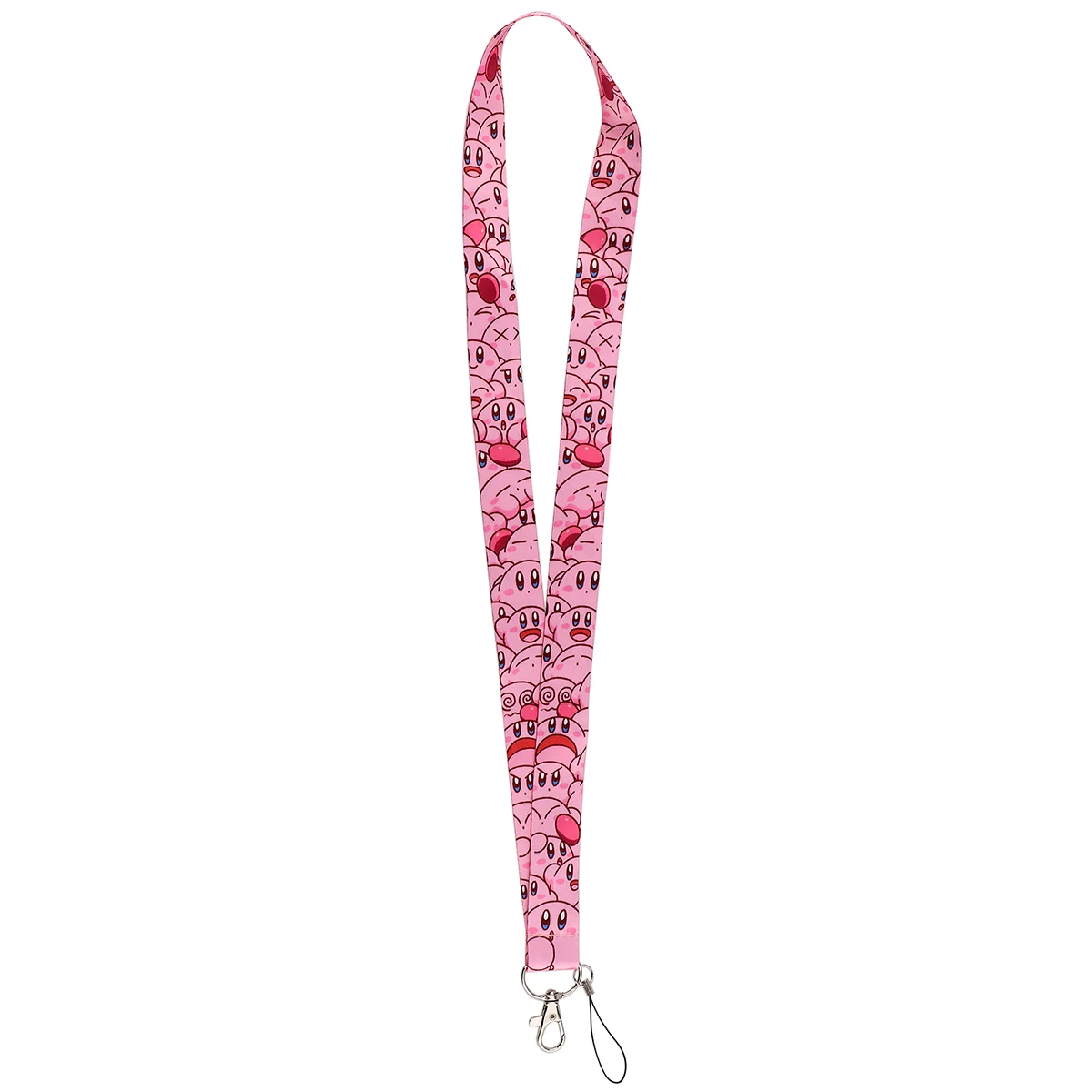 Girl Pink Cute Stars Lanyards Key Neck Strap Lanyards ID Badge Holder Keychain Key Holder Hang Rope Keyrings Accessories Gifts