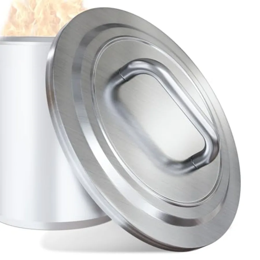 

Fire Pit Lid for Solo Stove Bonfire 2.0 304 Stainless Steel Fire Pits Round Lid Camping for Solo Stove Accessories Bonfire Lid