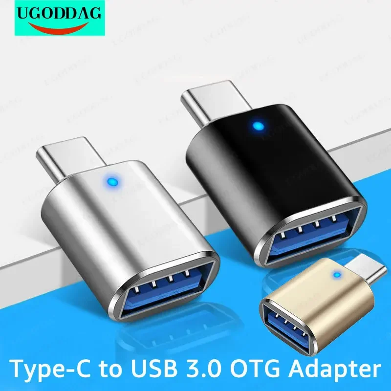 Adaptador OTG tipo C USB C a USB3.0 OTG, conector tipo C OTG, adaptador para Macbook Pro, Xiaomi, Huawei, lector de unidad Flash