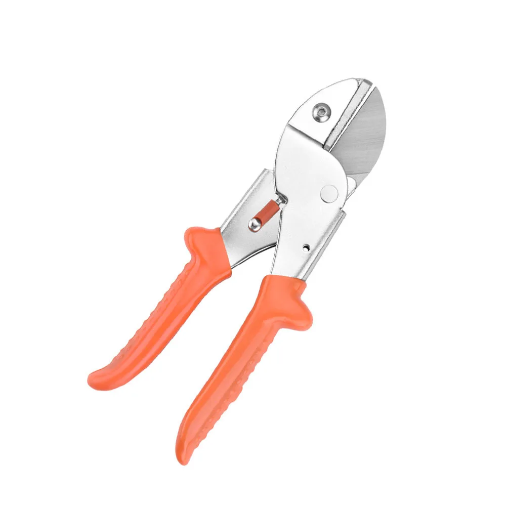 

1pc Garden Shears Professional Pruning Scissors Multi-Function Tool Orange Skid-Proof Labor-Saving For Twigs Plastic Fabric
