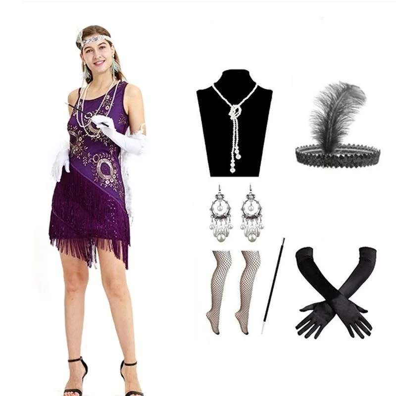 Robe de danse latine rétro à paillettes pour femmes, taille moyenne, Sexy, sans Sve KTV, autre matériau 2023, 00%