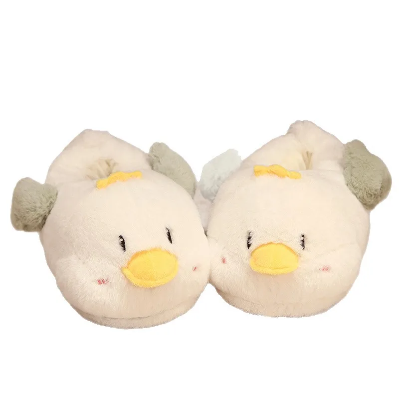 Hot selling cartoon meisje pericardial hak pluche katoenen schoenen, winter dikke antislip huisverwarmingsschoenen, katoenen pantoffels