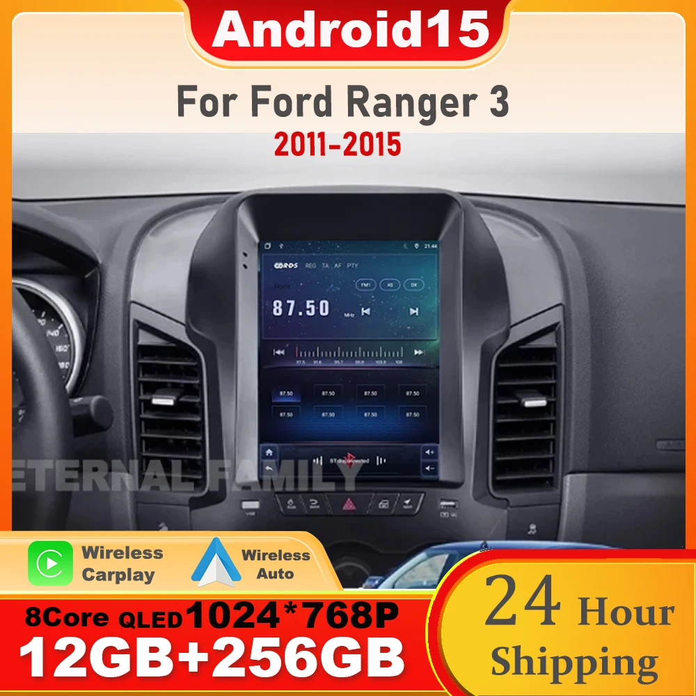 

9.7 inch For Ford Ranger 3 2011 2012 2013-2015 Android 15 Car Radio Auto Car Radio Multimedia Video Player Navigation stereo 4G
