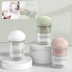 Pill-Cutter Splitter With Dispenser 4 Layer Mini Pillbox Multi-Purpose Medicine Storage Organiser Leak-Proof Medicine Container