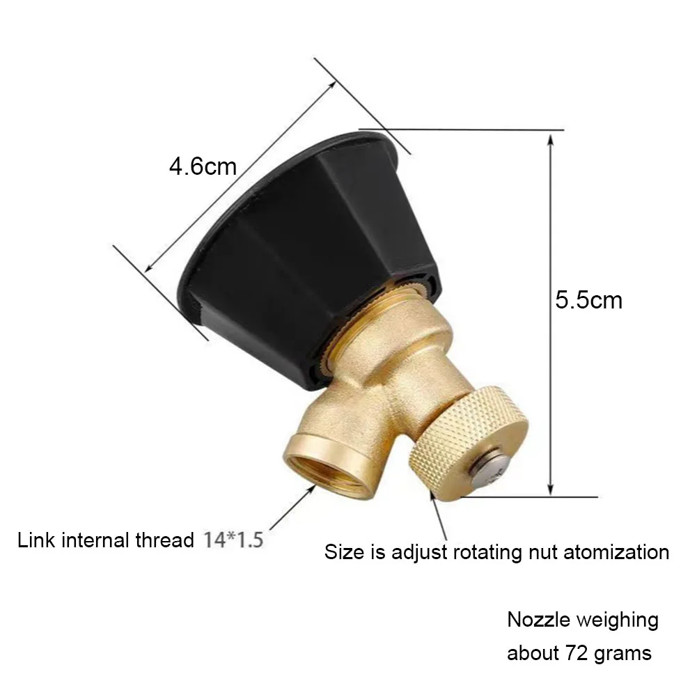 

Agricultural Atomization Adjustable Nozzle Garden Copper Black Cyclone Nozzle Garden Irrigation Sprayer Nozzle Accesories