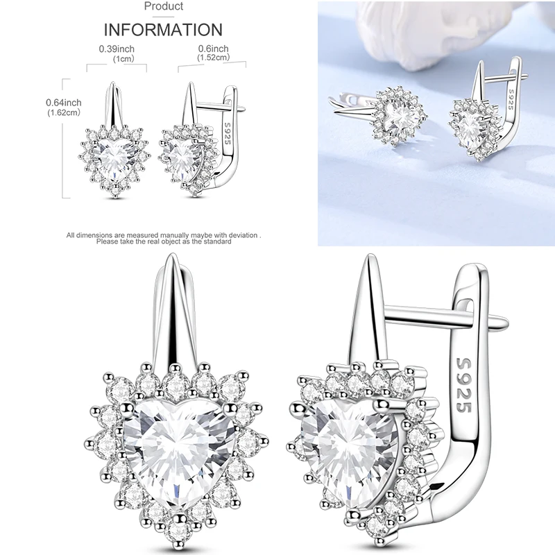 925 Sterling Silber Creolen Pfotenabdruck Blumenstrauß Kleeblatt Lavendel Fisch Bunter Schmuck Geschenk für Frauen und Mädchen – Detail 23