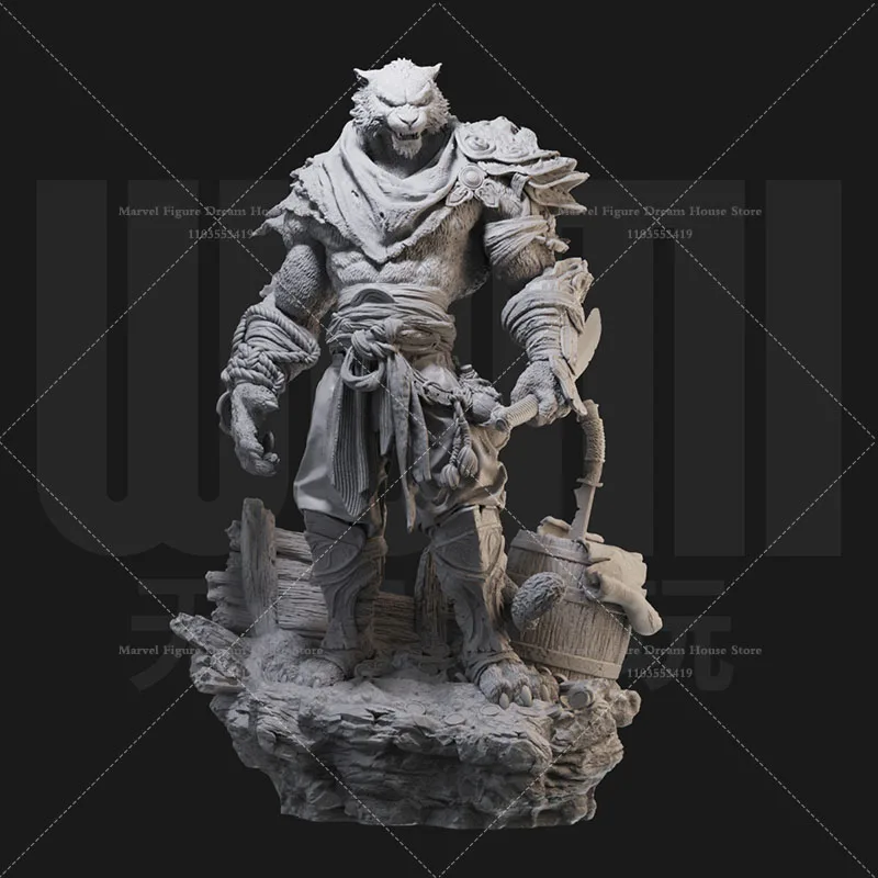 1/24 1/18 Scale Elite Tiger Warrior King Of The Jungle Fantasy Imagination DIY Self-assembled GK 3D Resin Un-panited Dolls