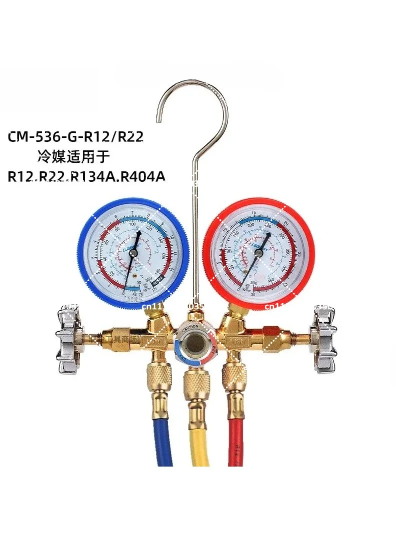 2026GOOD CM-536G-R22/refrigerant Gauge, Air Conditioning Pressure Gauge, Fluoride Tool