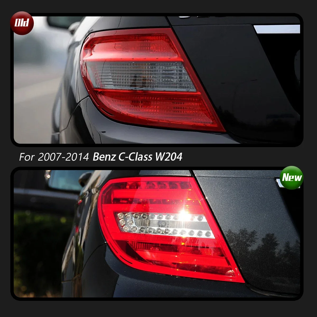 

TYPY Car Lights For Benz C-Class W204 Taillight 2007-2014 LED Projetor Tail Lamp Daytime Running Light Automotive Accessories