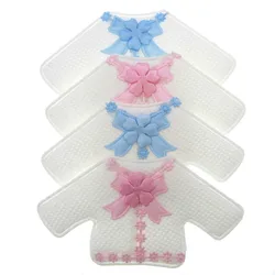24Pcs Handmade Fabric Baby Cardigan Applique For Baby Shower Baptism Gender Reveal Party Table Embellishments Decoration