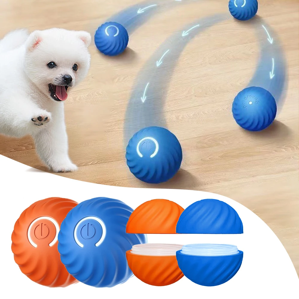 Cat Toys Smart Interactive Cat Bouncing Ball Automatic Rolling Ball Training Self-moving Electric Toy Dog Pet Accessories