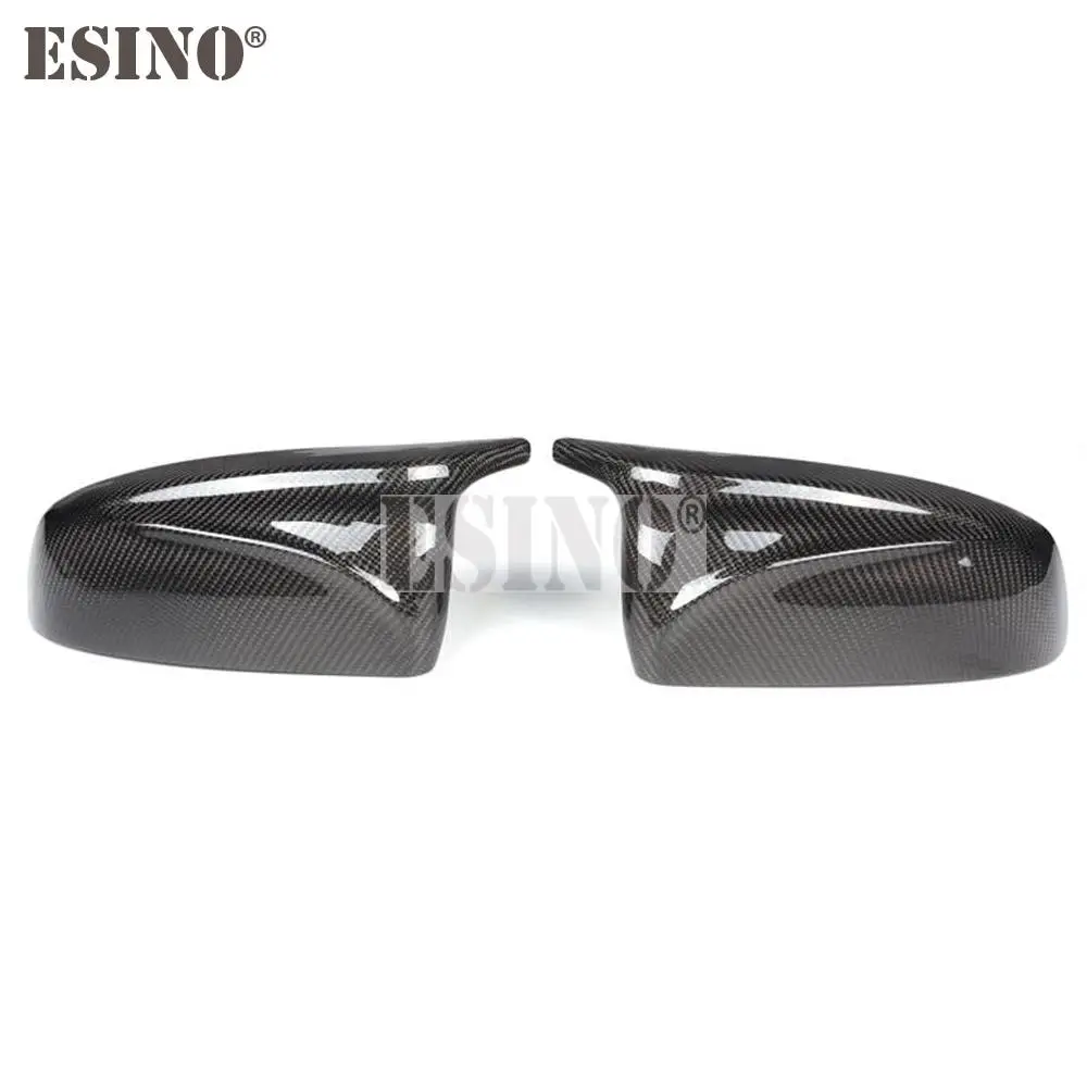 2 x Oxhorn Style ABS Carbon Fiber Look Rearview Side Mirror Replacement Covers Cases For BMW E70 E71 X5 X6 2008 - 2013