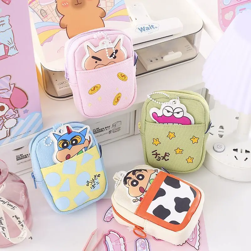 

New Crayon Shin-chan Coin Purse Cute Originality Mini Storage Bag New Fashion Trend Portable Canvas Bag Gifts