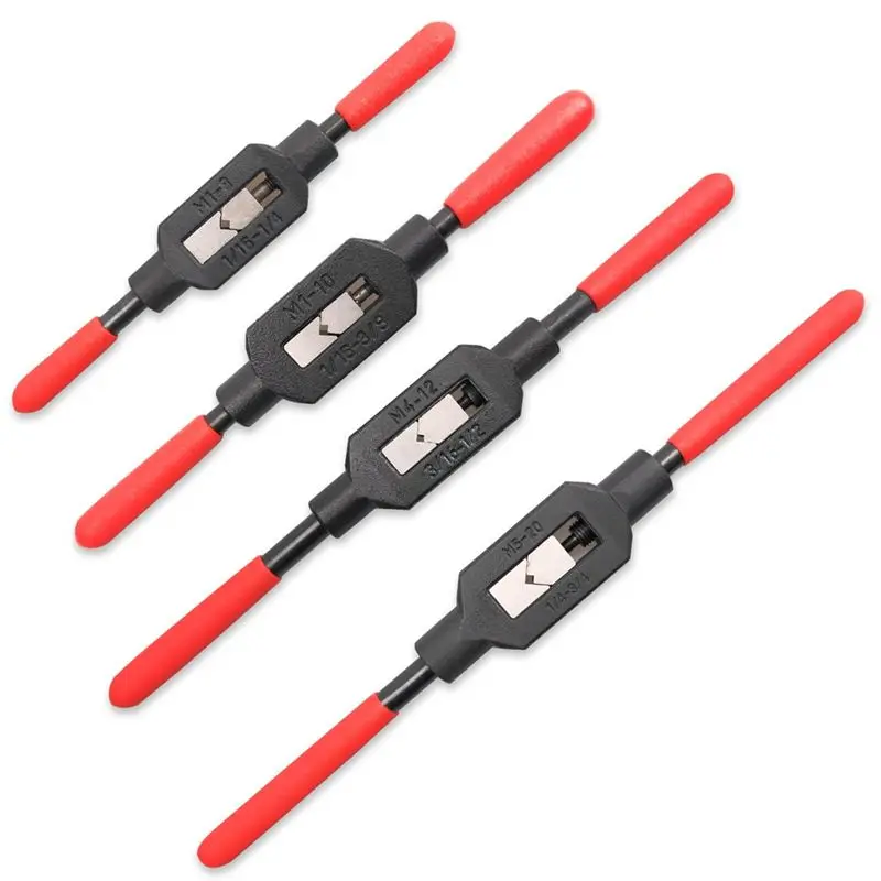 happy-new-lot-de-4-outils-a-main-reglables-pour-tarauds-et-alesoirs-avec-poignee-antiderapante-en-plastique