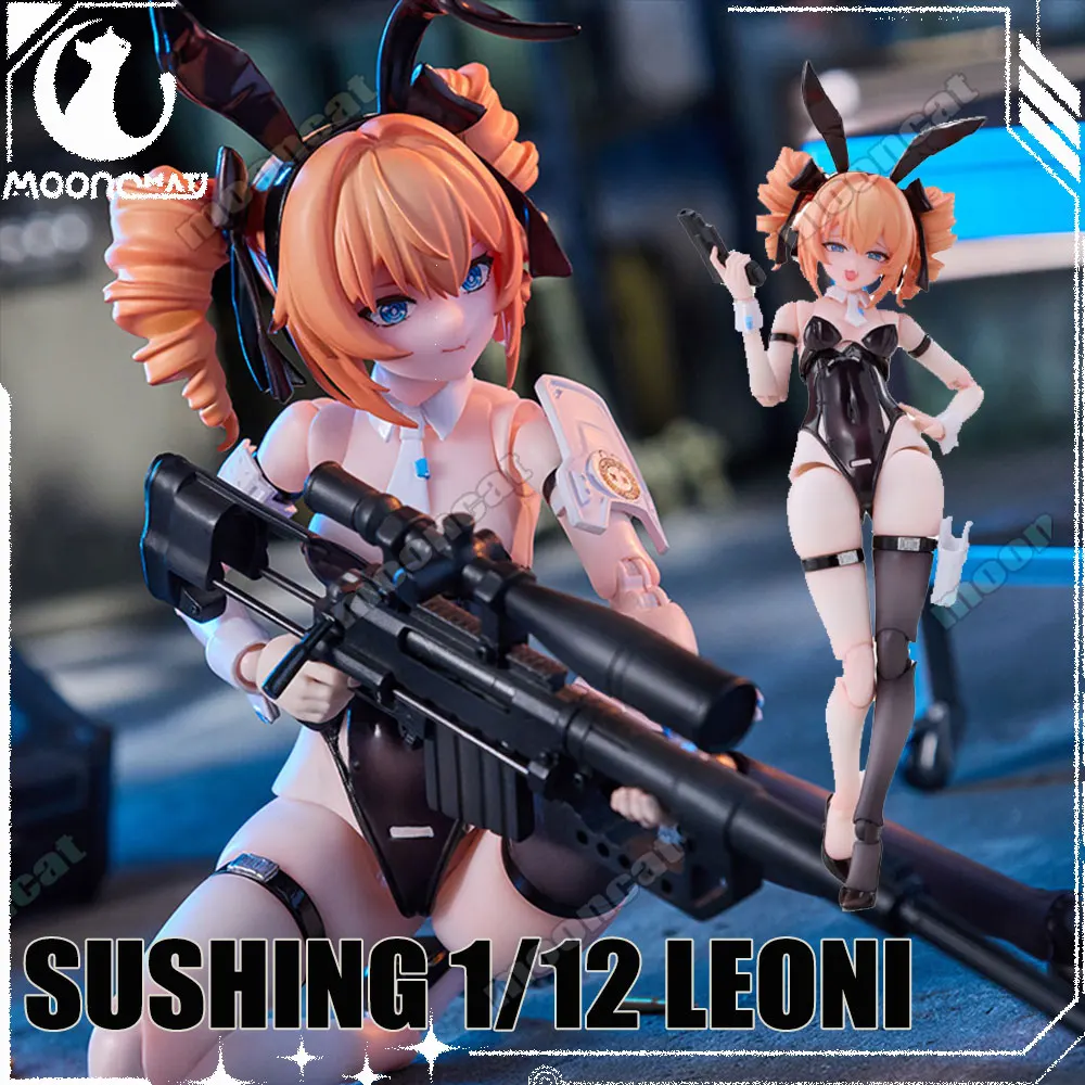 

Sushing 1/12 Rabbit Quick Response Team Anime Figure Sniper Leoni Action Figure Rabbit Girls Leoni Models Toys Collect Kid Gift