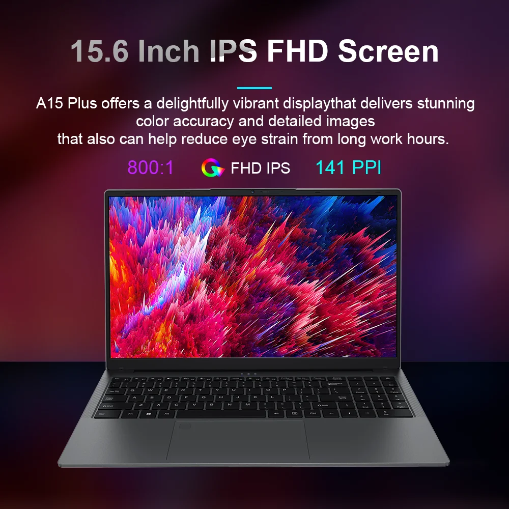 لاب توب نينكير A15 بلس ايه ام دي رايزن ™   7 5825U 15.6 "IPS FHD Notebook 32G DDR4 1TB SSD Windows 11 Wifi 6 كمبيوتر محمول للألعاب