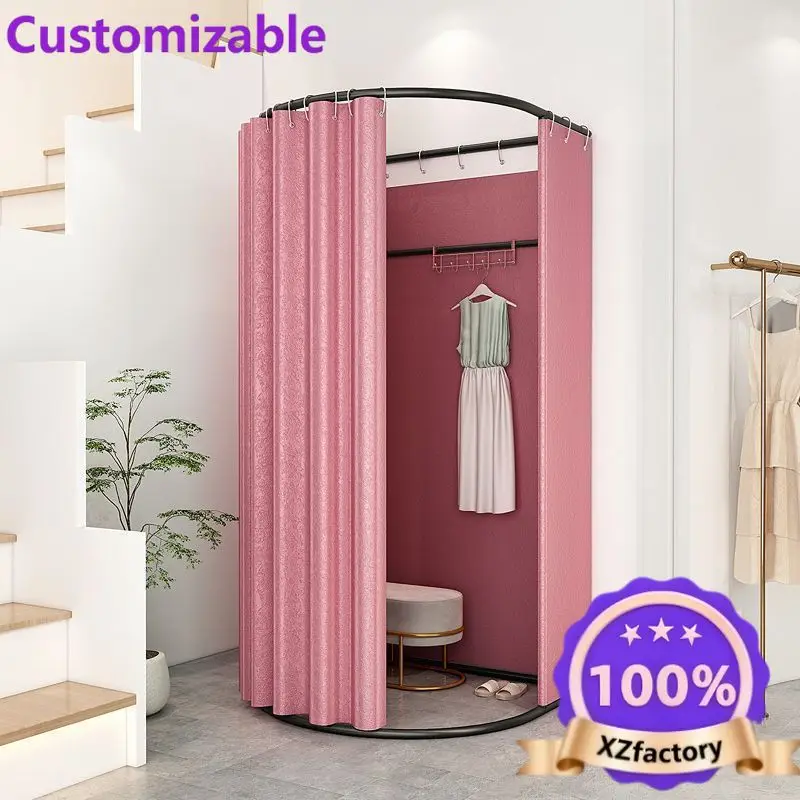 Factory Direct 2026 Clothing stores, shopping malls, mobile fitting rooms, door curtains, changing rooms, display racks