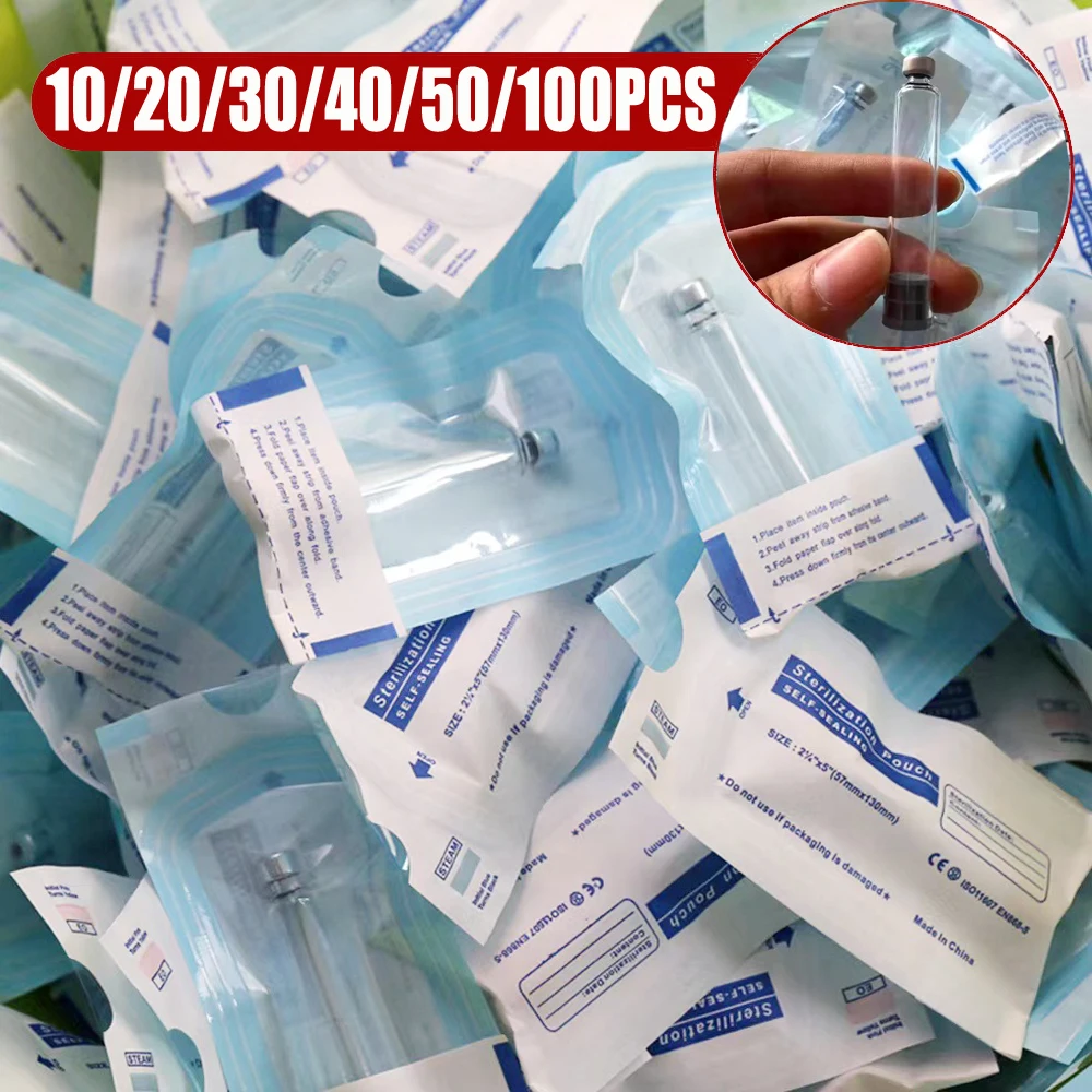 10-50pcs 3ml Peptide Insulin Pen Cartridge, 3cc Cartridges Compatible with Reusable Injection V1 & V2 Pens, Individually Pack