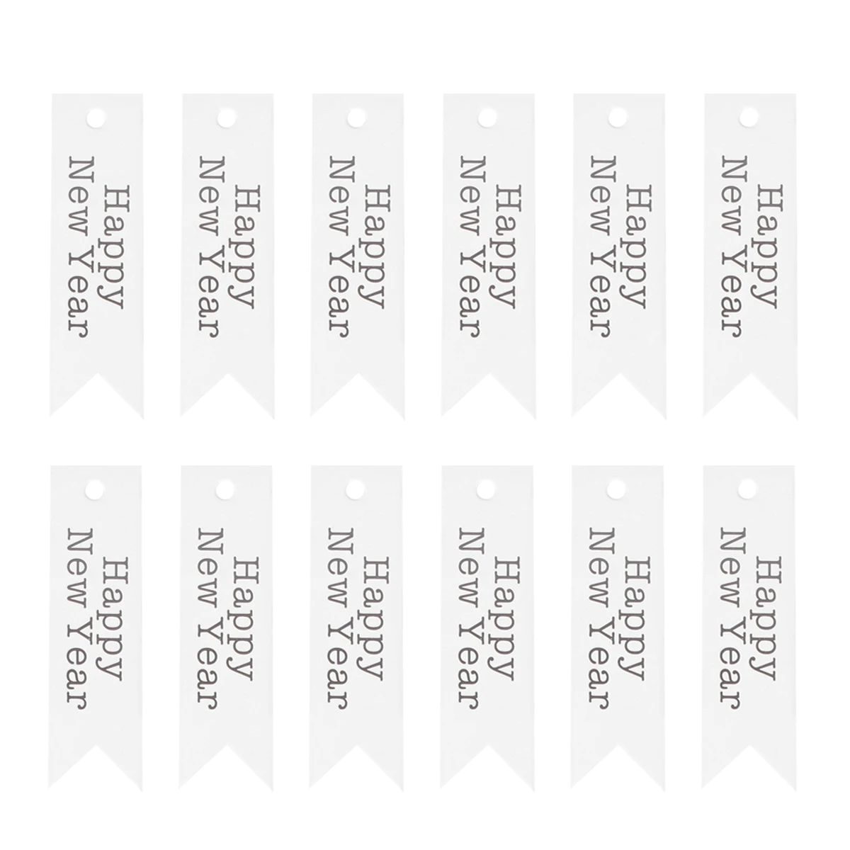 

100 Pcs New Year Gift Tags Hanging for Beautiful Fishtail Rope Kraft Paper DIY Labels