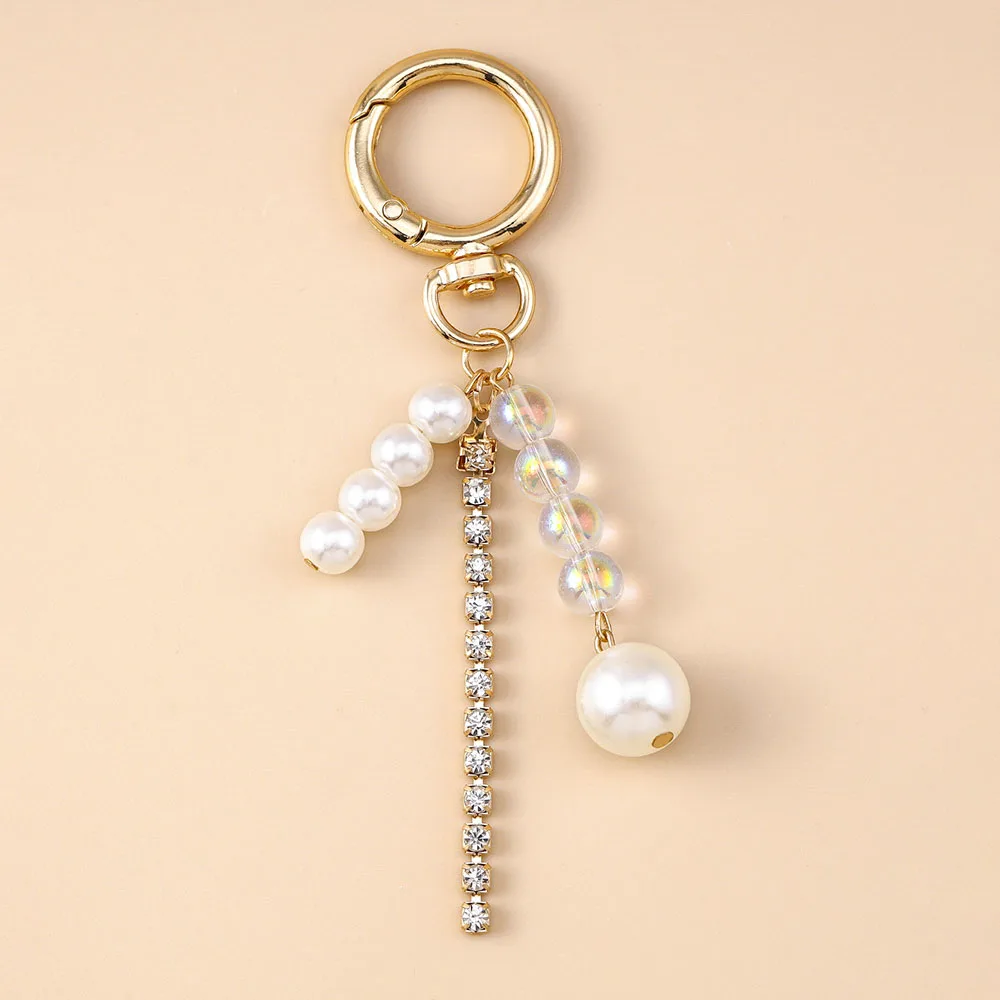 Aihua Mode Y2K Gold Farbe Nette Seestern Perlen Muschel Schlüsselbund Schlüssel Ringe für Männer Frauen Handtasche Anhänger DIY Schmuck Geschenk – Detail 6