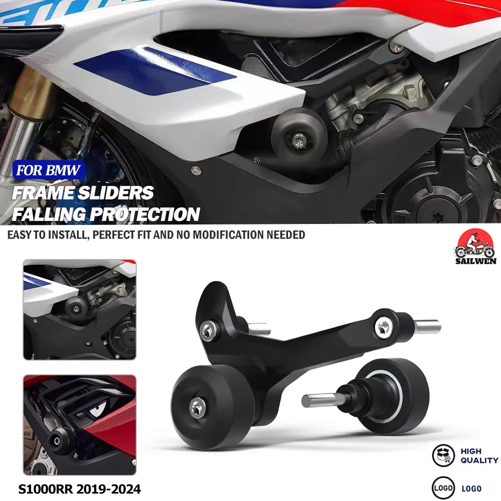 

For BMW S1000 RR 2019 2020 2021 2022 2023 Frame Slider Crash Protector S1000RR 2024 Motorcycle Accessories Falling Protection