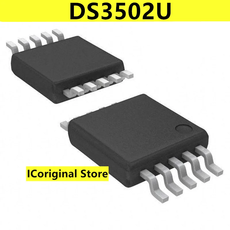 New and original DS3502U+T DS3502U+ D3502 MSOP10 IC digital potentiometer chip Electronic components