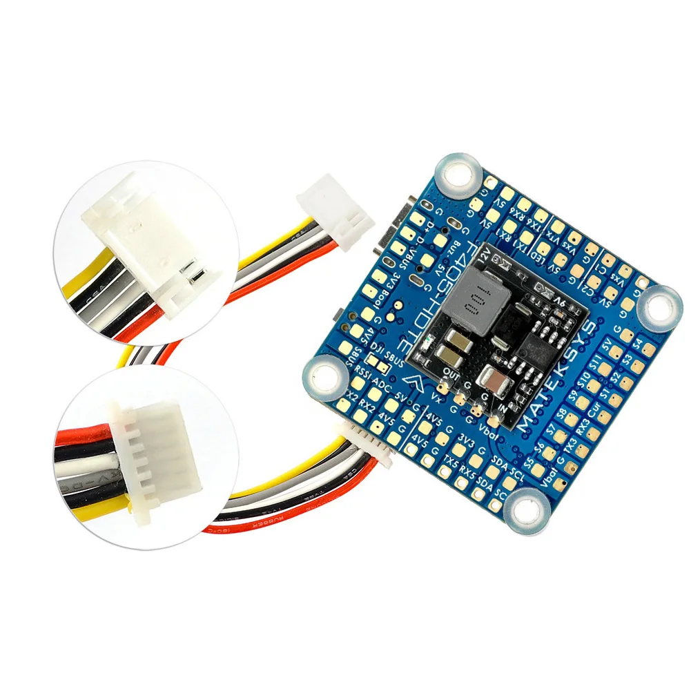 MATEK F405-HDTE F4 Flight Controller STM32F405 Built-in Dual BEC OSD Blackbox 3~12S LiPo 30X30mm for FPV Drone instead F722-HD