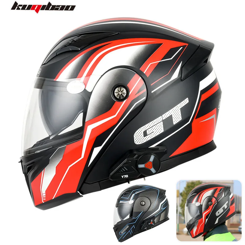 

Мотоциклетный шлем с двойным противотуманным визором, встроенной гарнитурой, откидной конструкцией, съемной внутренней подкладкой и встроенным Bluetooth (Casco Capacete)