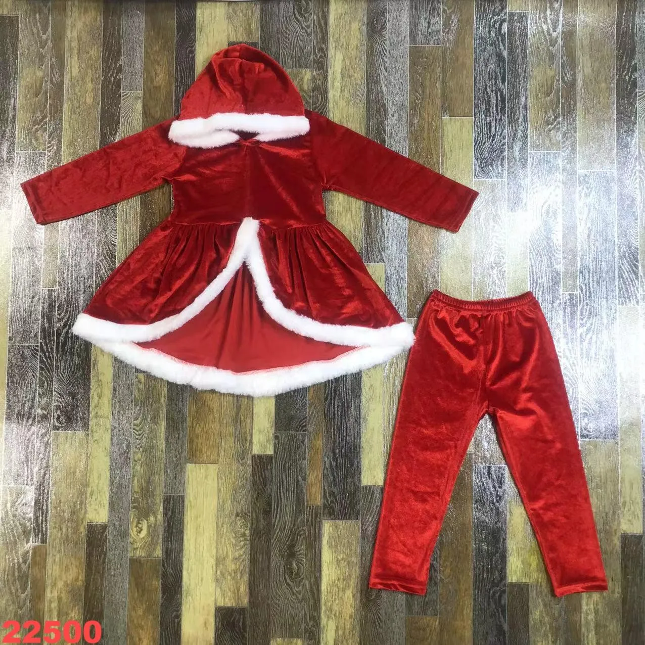 

Christmas Winter Outfit Girls Baby Clothes Set Long Tops Pants Trousers Bell-bottoms Childrens Boutique Clothing 0-16 Years Old