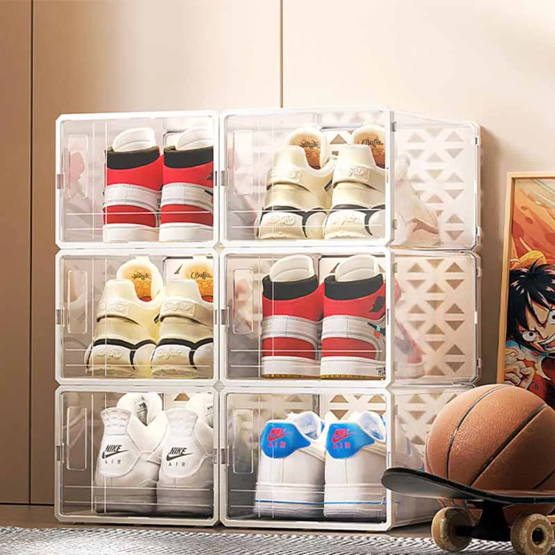 

Storage Design Living Room Shoe Cabinets Multilayer Simple Display Dust Proof Shoe Rack Balcony Simple Szafki Na Buty Furniture