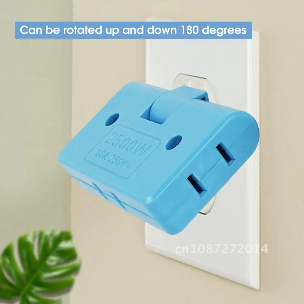 

Plug US 2500W Portable Rotation Power Socket Adapter Converter 180 Degree Multi-plug Ultra-thin Foldable Charger