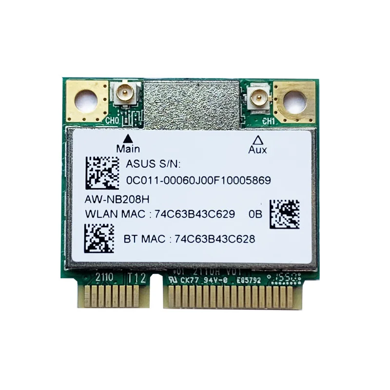 For Atheros AR5B22 AW-NB208H Half MINI PCI-E Wlan WIFI Wireless card Bluetooth 4.0 for Samsung/ Dell /ACER /Toshiba /ASUS/MSI