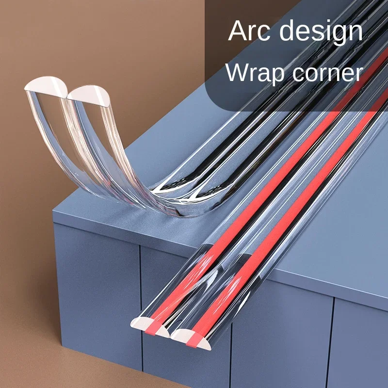 1/2/3M Table Edge Guard Furniture Corner Protector Strip Self Adhesive Transparent Kids Collision Proof Soft Bumper Baby Safety