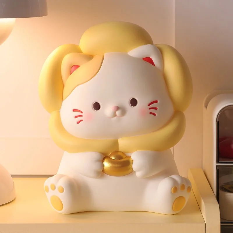 

Cartoon Cat Money Boxes Accent Luxury Design Modern Cream Cute Aesthetic Save Space Piggy Bank Cheap Tirelire Home Products