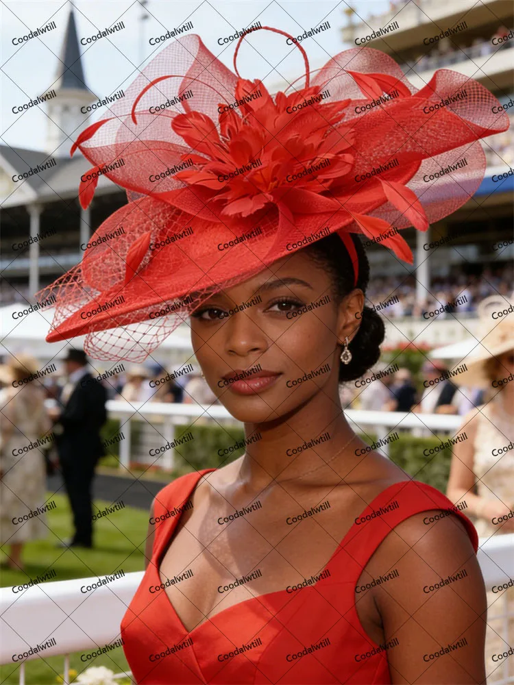 

Фата Дерби Большая Чародейная Шляпа Женская Винтажная Церковная Кепка-дот Женская Повязка на Голову Femme Сетчатый Элегантный Коктейльный Головной Убор Кентукки