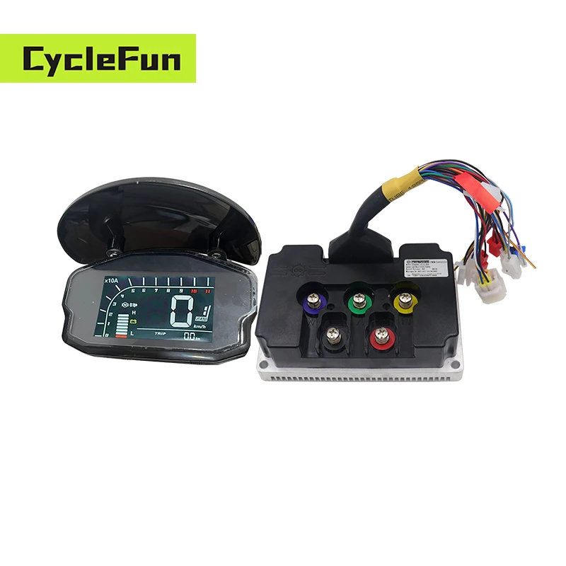 

FarDriver ND72450 NS72450 450A Пиково-фазный синусоидальный контроллер с дисплеем DKD, солнцезащитный козырек, преобразование электрического скутера